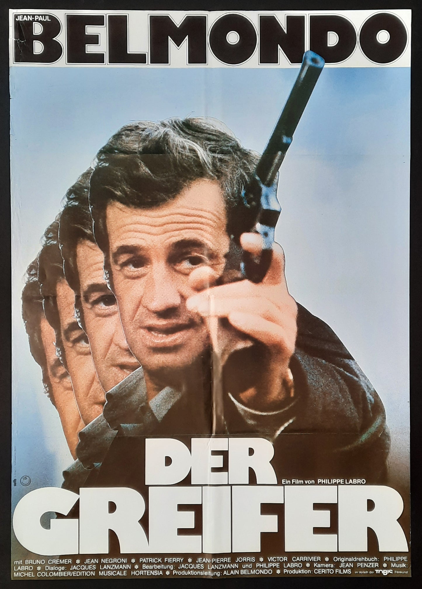 GRABBER 1976 Jean Paul Belmondo German 1-Sheet Movie Poster