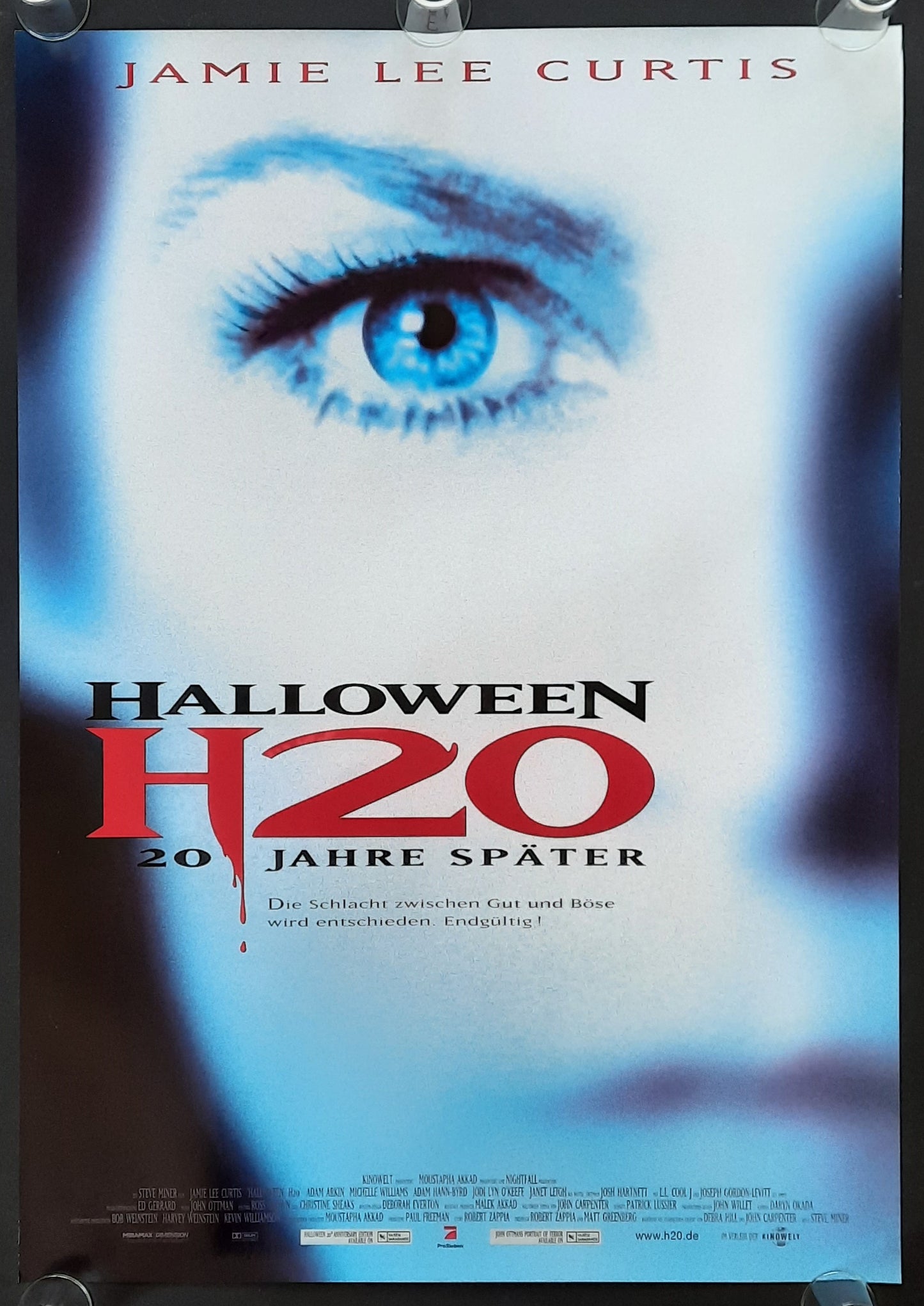 HALLOWEEN H20 Original Movie Poster 1998 Jamie Lee Curtis German 1-Sheet ROLLED