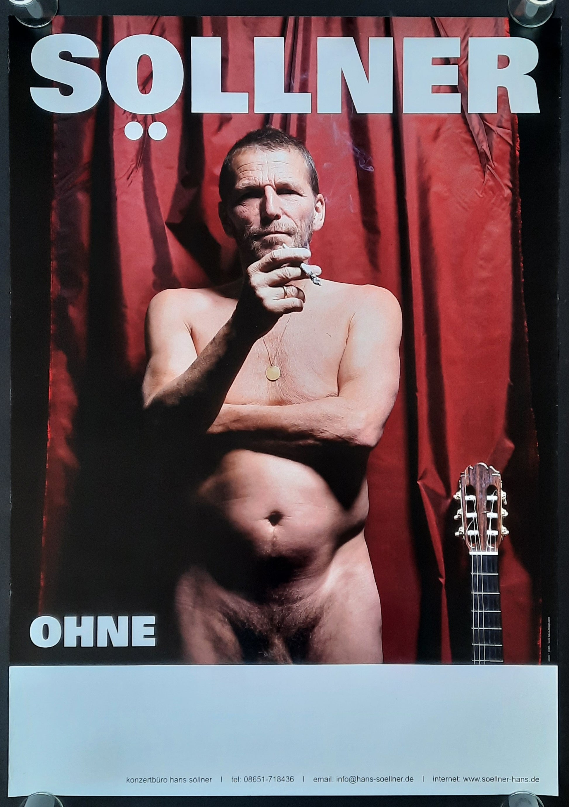 HANS SÖLLNER Original Concert Poster 2012 Ohne Tour