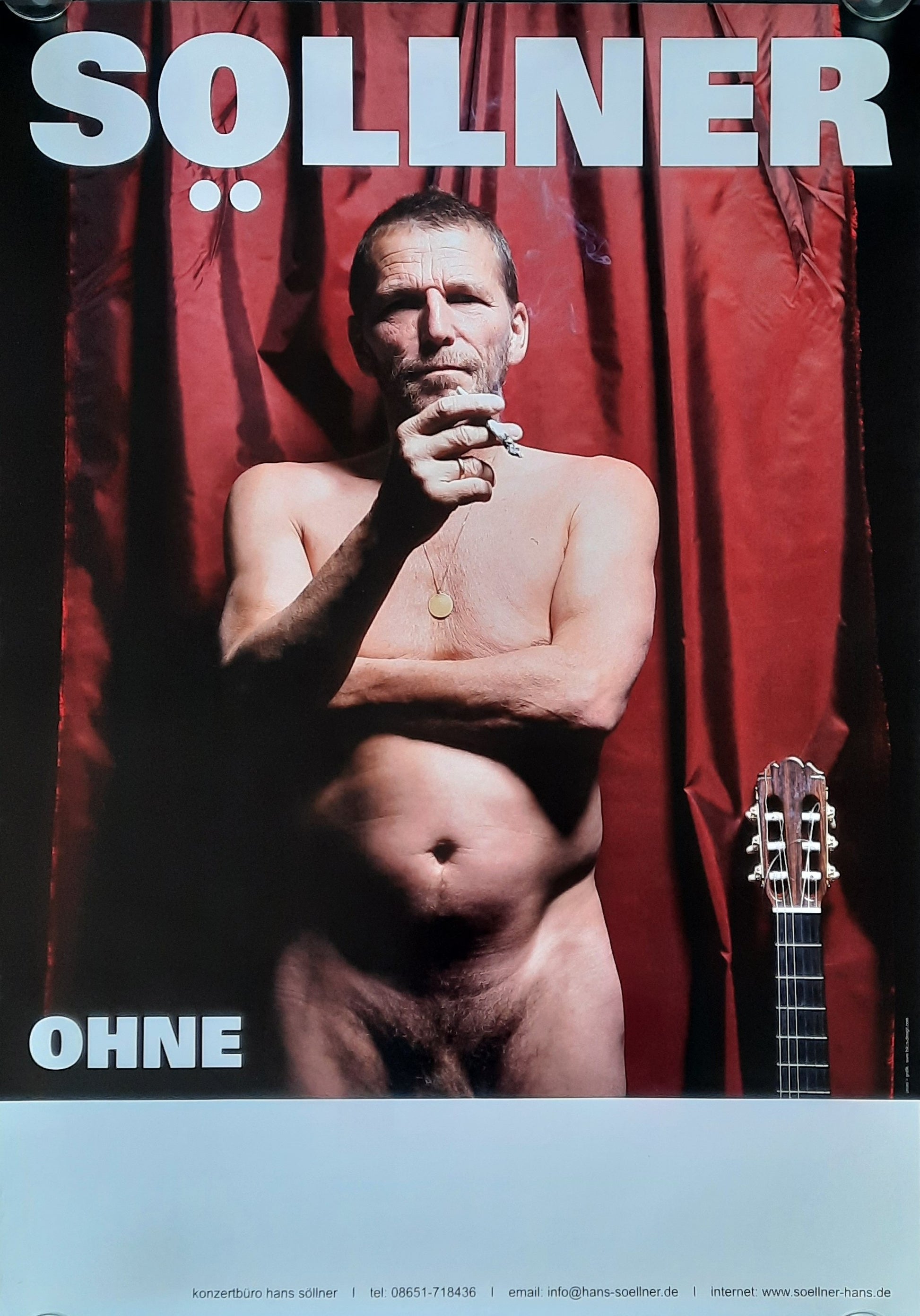 HANS SÖLLNER Original Concert Poster 2012 Ohne Tour
