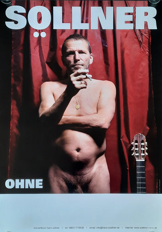 HANS SÖLLNER Original Concert Poster 2012 Ohne Tour