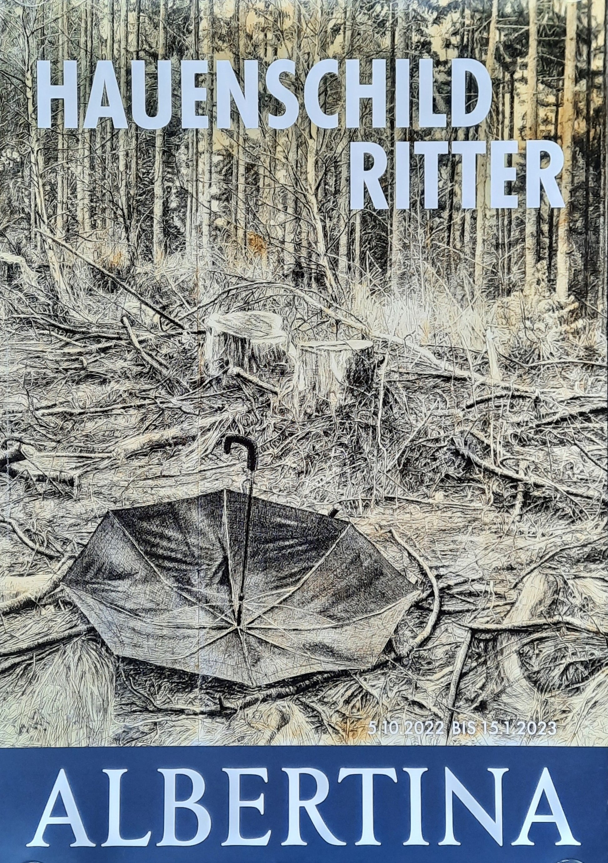 HAUENSCHILD RITTER Original Exhibition Poster 2023 Albertina Vienna Austria 1