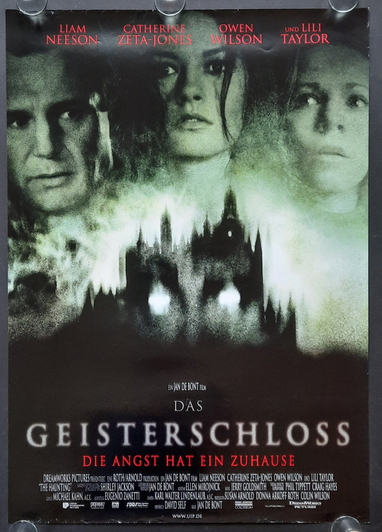 HAUNTING Original Movie Poster 1999 Neeson Zeta-Jones German 1-Sheet ROLLED