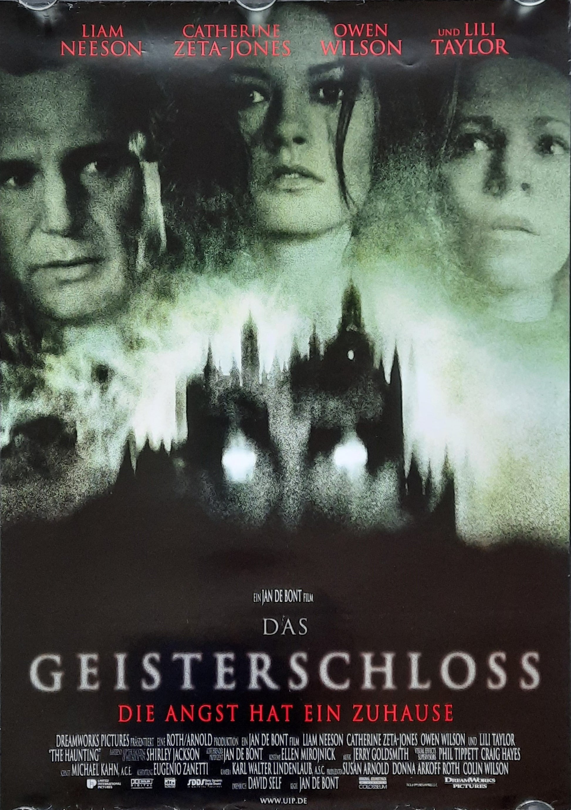 HAUNTING Original Movie Poster 1999 Neeson Zeta-Jones German 1-Sheet ROLLED 1