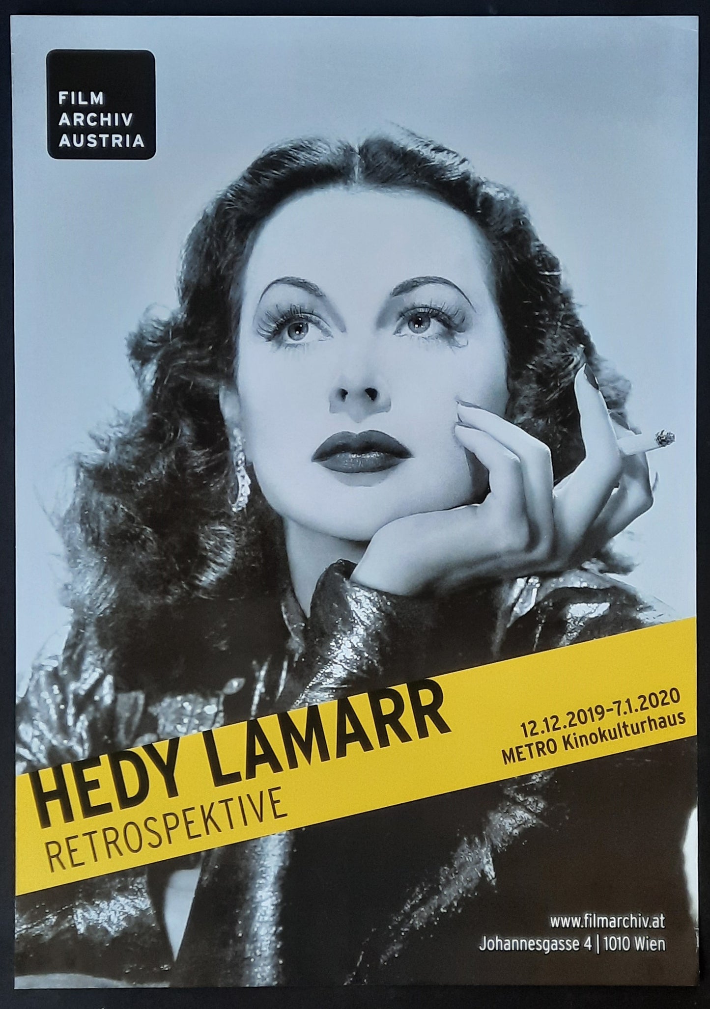 HEDY LAMARR Original Exhibition Poster 2019 Vienna Austria 1