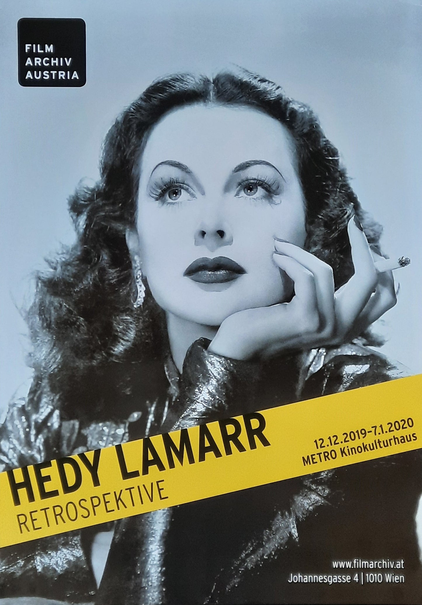 HEDY LAMARR Original Exhibition Poster 2019 Vienna Austria 1