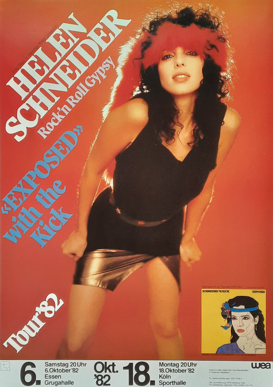 HELEN SCHNEIDER 1982 Concert Poster Oct 6th Essen Germany 1st Print