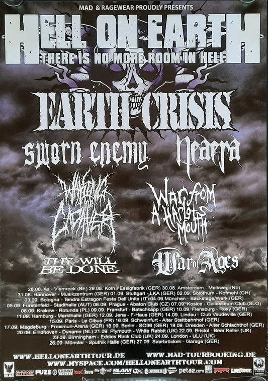 HELL ON EARTH Original Concert Poster 2009 European Tour