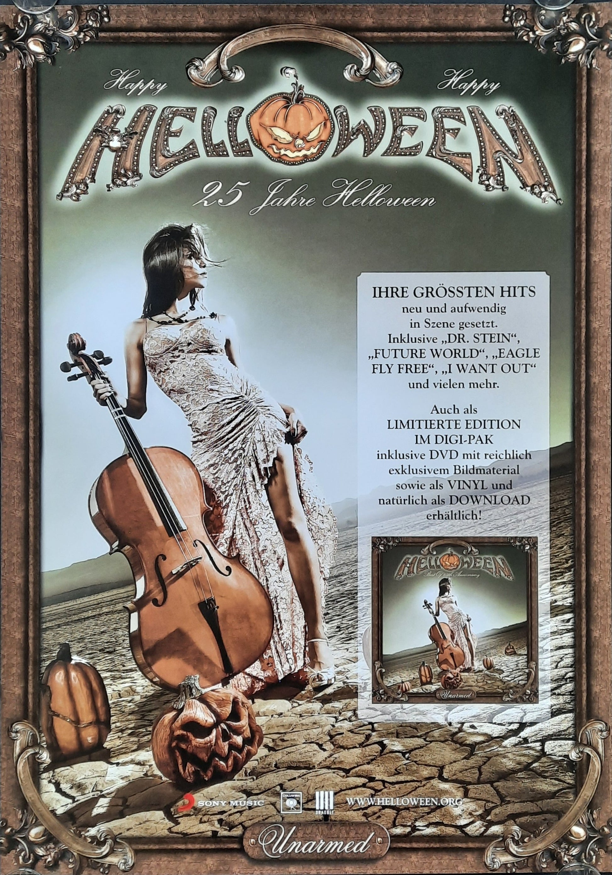 HELLOWEEN Original Promotion Poster - 2005 Album 25 JAHRE HELLOWEEN