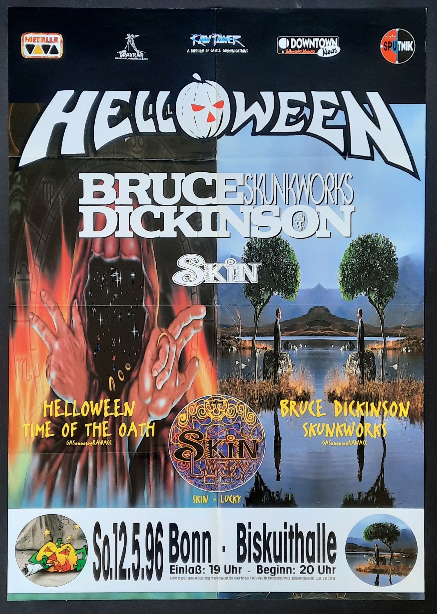 HELLOWEEN Original Concert Poster May 12, 1996 Bonn Germany 1