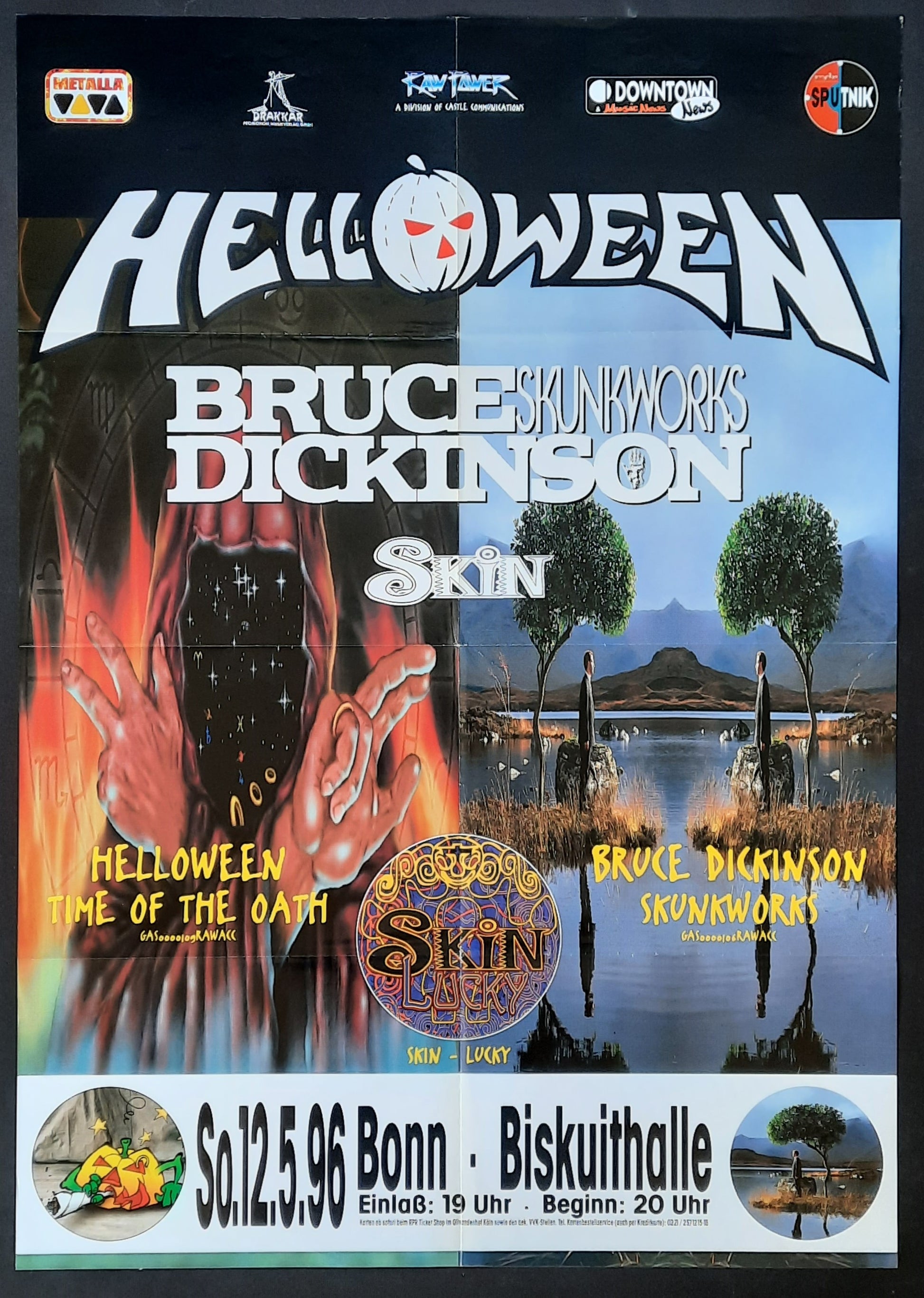HELLOWEEN Original Concert Poster May 12, 1996 Bonn Germany 1