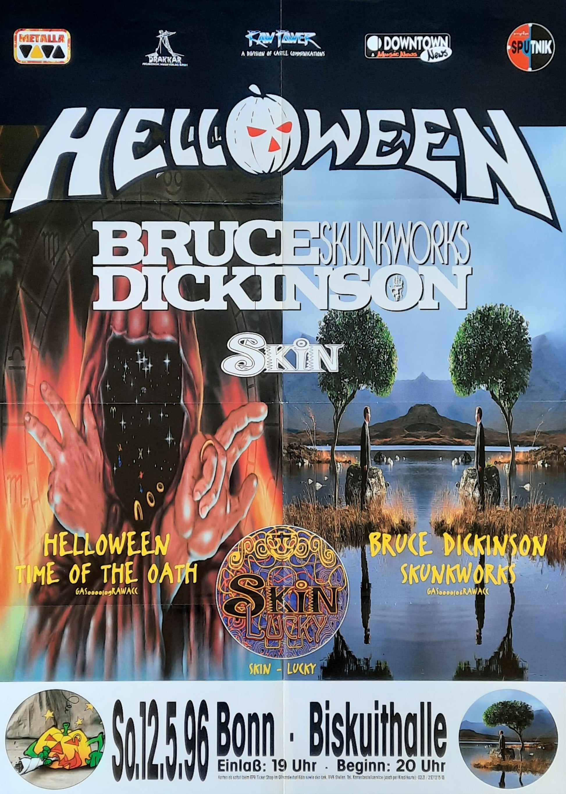 HELLOWEEN Original Concert Poster May 12, 1996 Bonn Germany 1