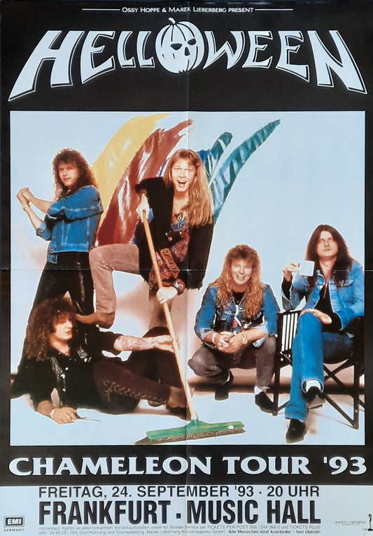 HELLOWEEN Original Concert Poster September 24, 1993 Frankfurt Germany 1