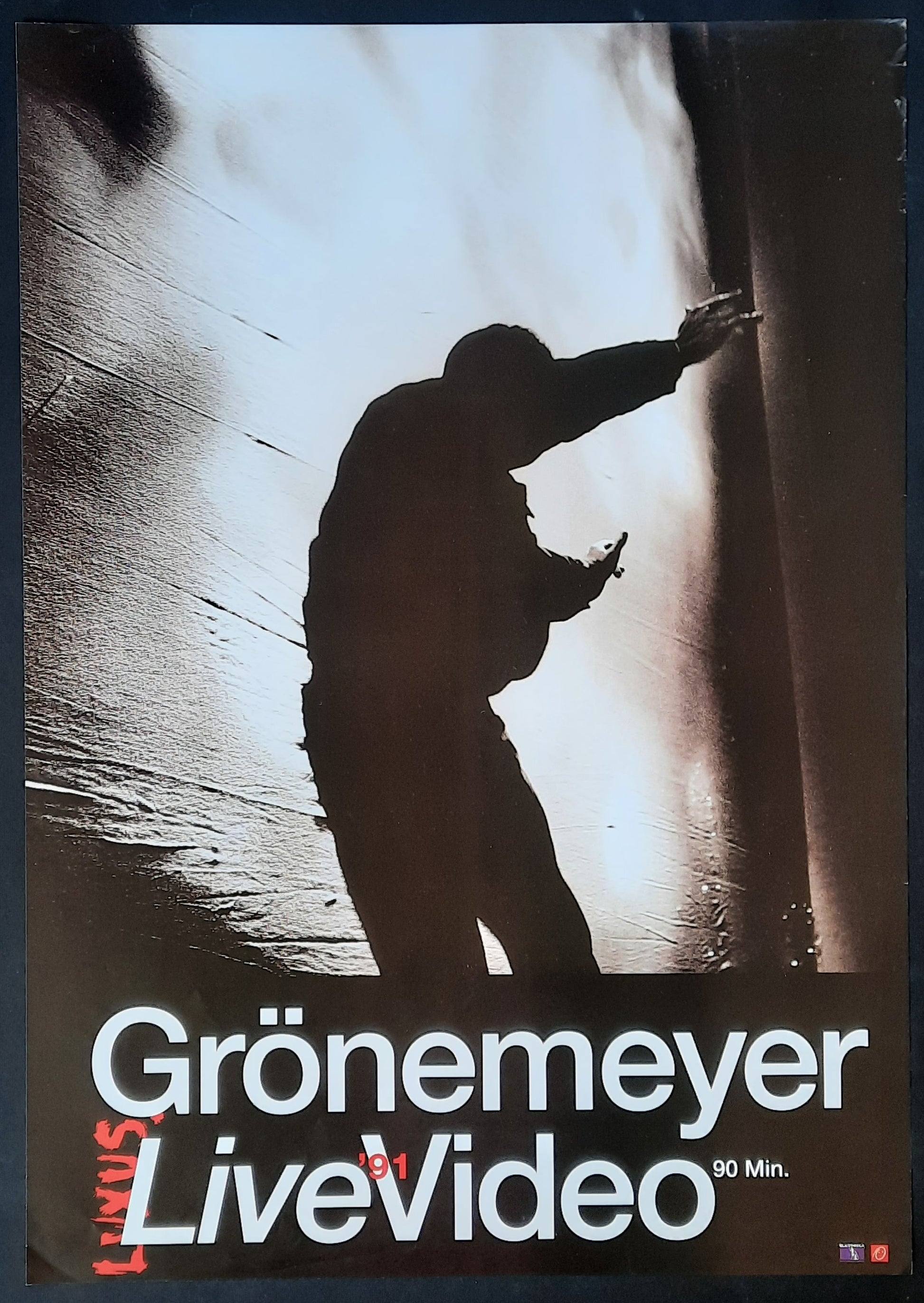 HERBERT GRÖNEMEYER Original Promotion Poster - 1991 Video LUXUS LIVE 1