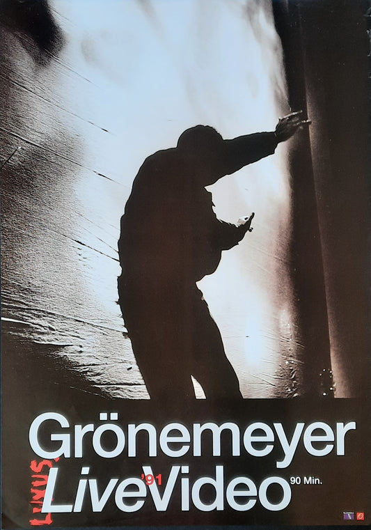 HERBERT GRÖNEMEYER Original Promotion Poster - 1991 Video LUXUS LIVE 1
