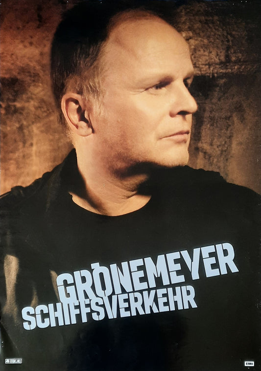 HERBERT GRÖNEMEYER Original Promotion Poster - 2014 Album SCHIFFSVERKEHR 1