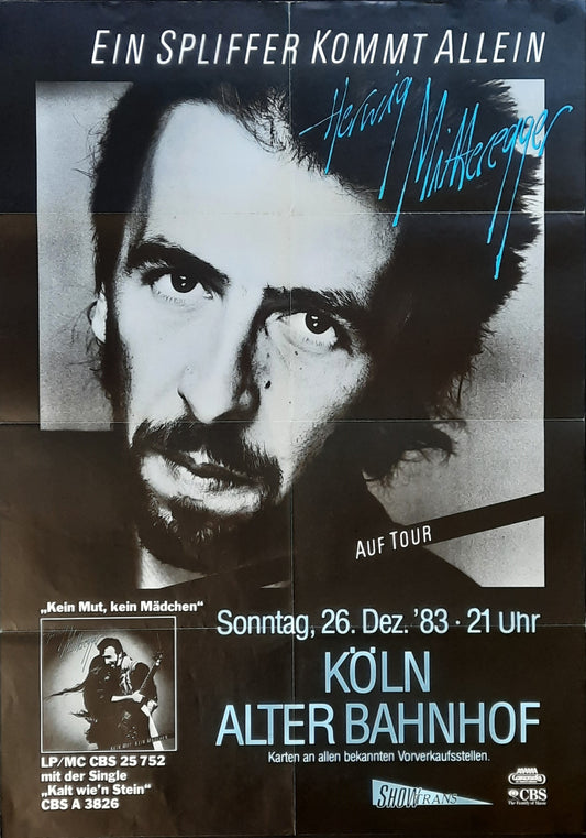 HERWIG MITTEREGGER Original Concert Poster December 26, 1983 Köln Germany