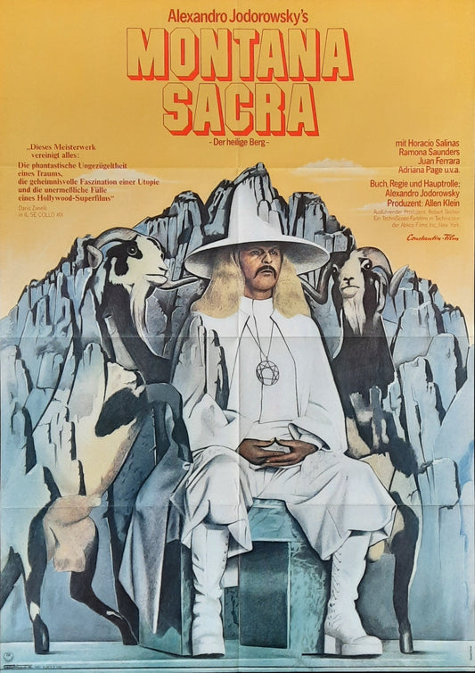 HOLY MOUNTAIN Original Movie Poster 1973 Alexandro Jodorowsky German 1-Sheet