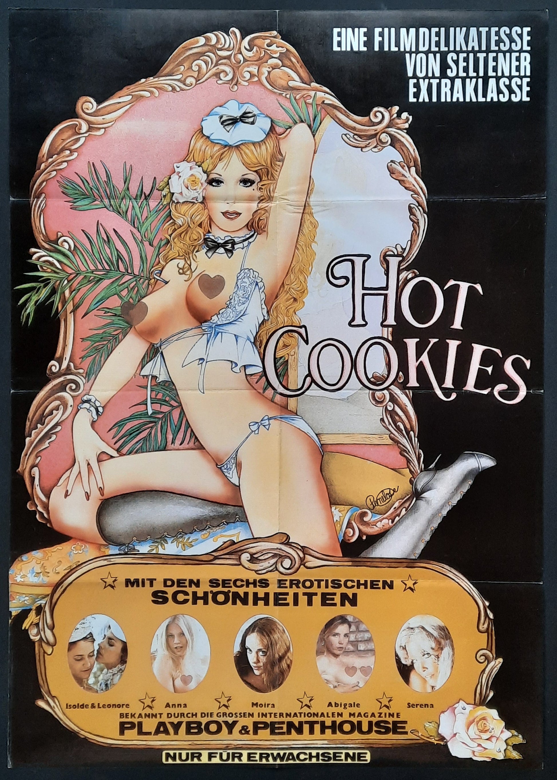 HOT COOKIES Original Movie Poster 1977 Howard Ziehm Abigail Clayton Germann 1 Sheet Poster