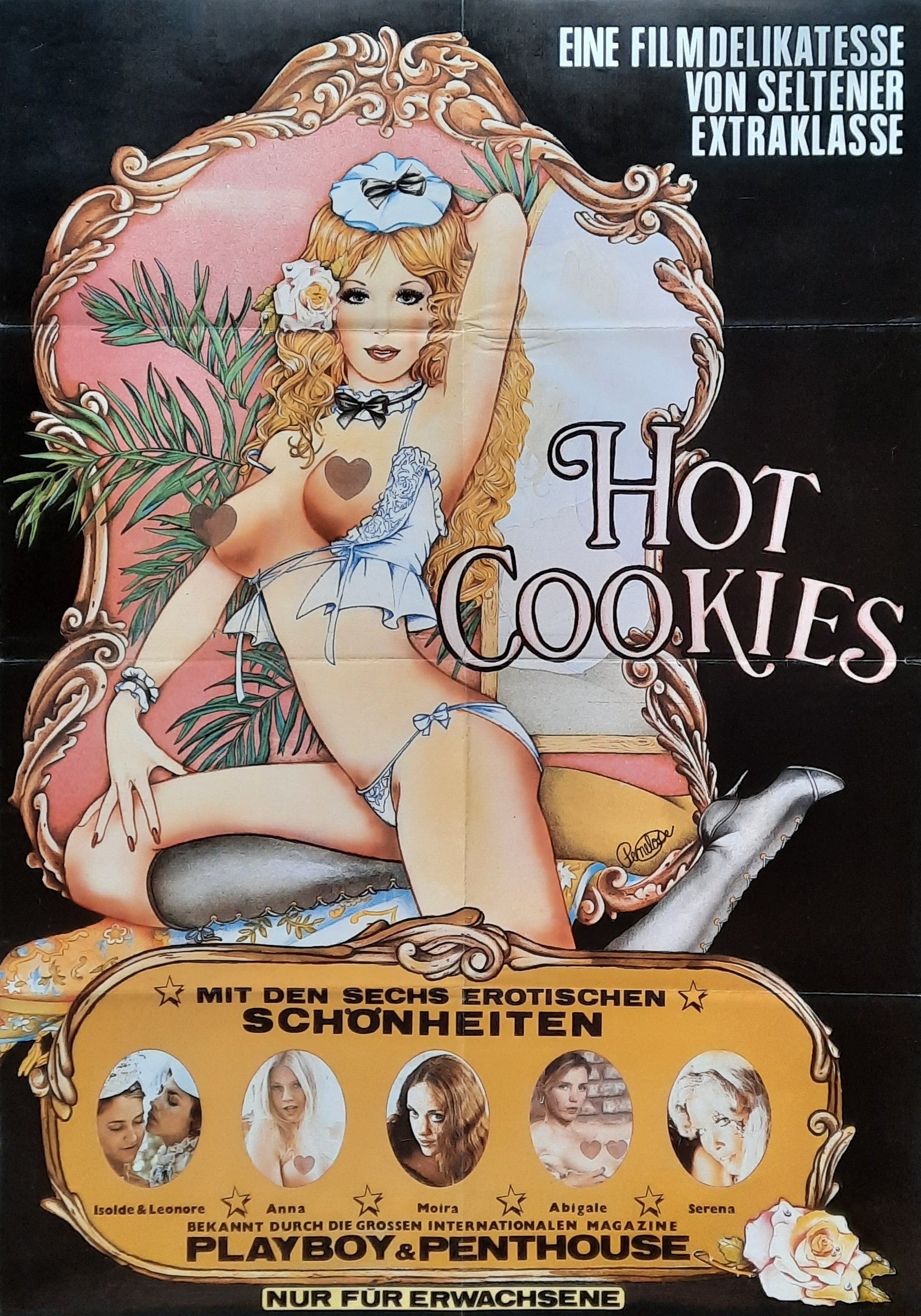 HOT COOKIES Original Movie Poster 1977 Howard Ziehm Abigail Clayton Germann 1 Sheet Poster