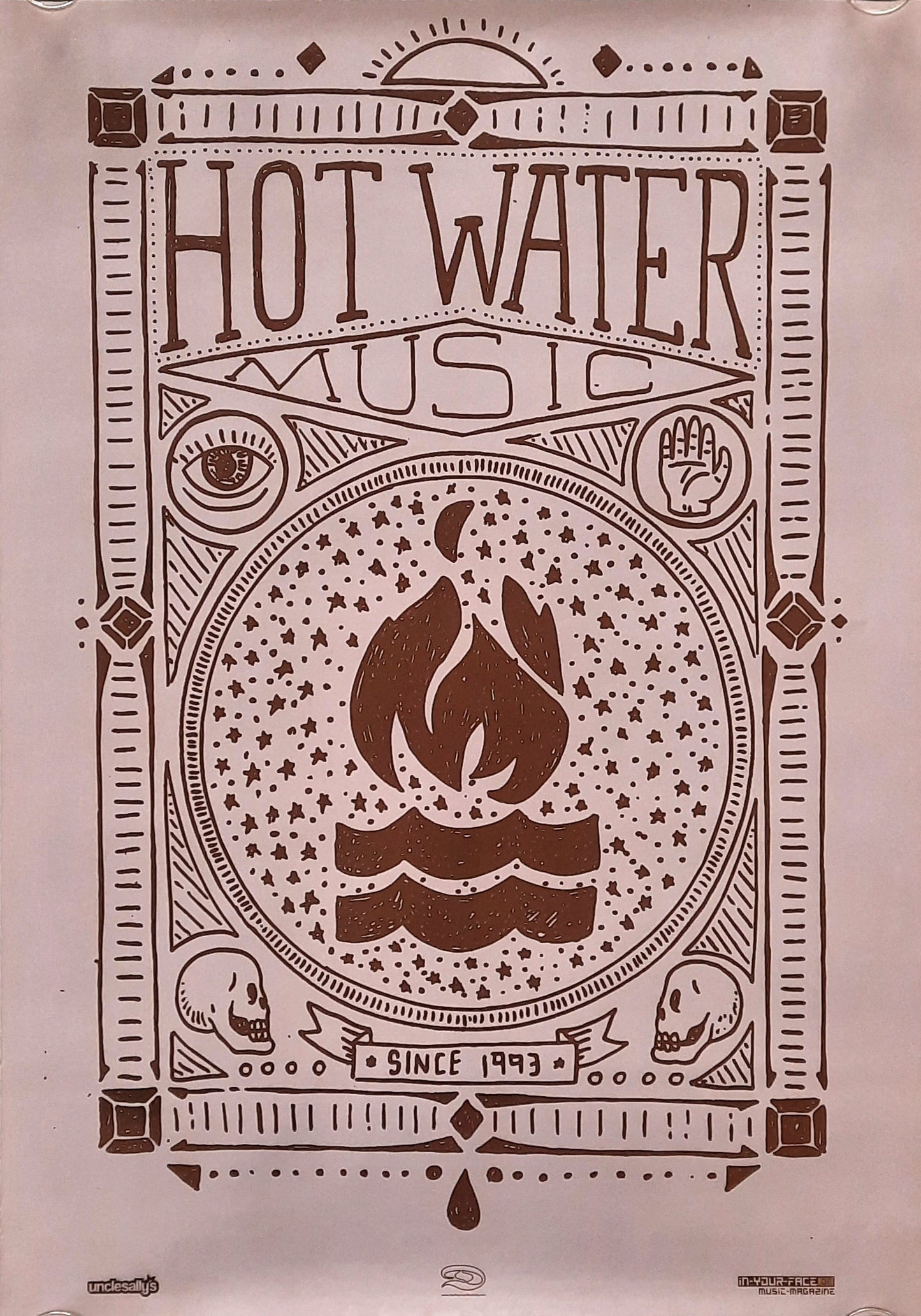 HOT WATER MUSIC Original Concert Poster 2011 European Tour