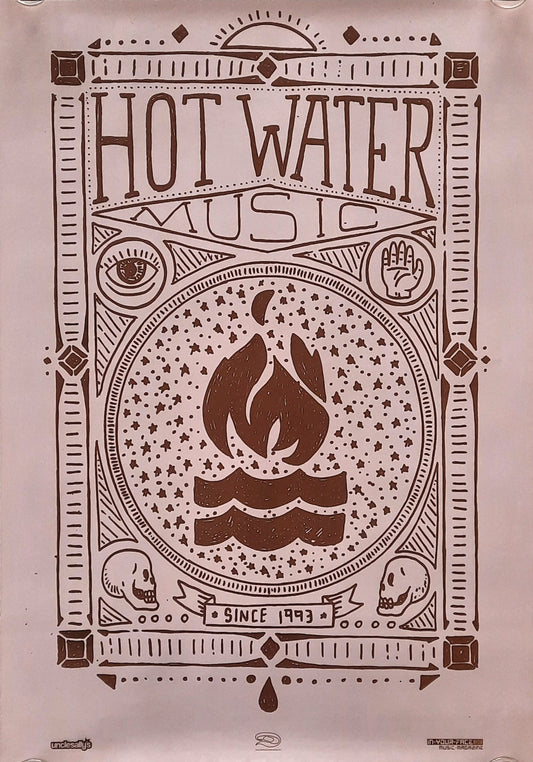 HOT WATER MUSIC Original Concert Poster 2011 European Tour