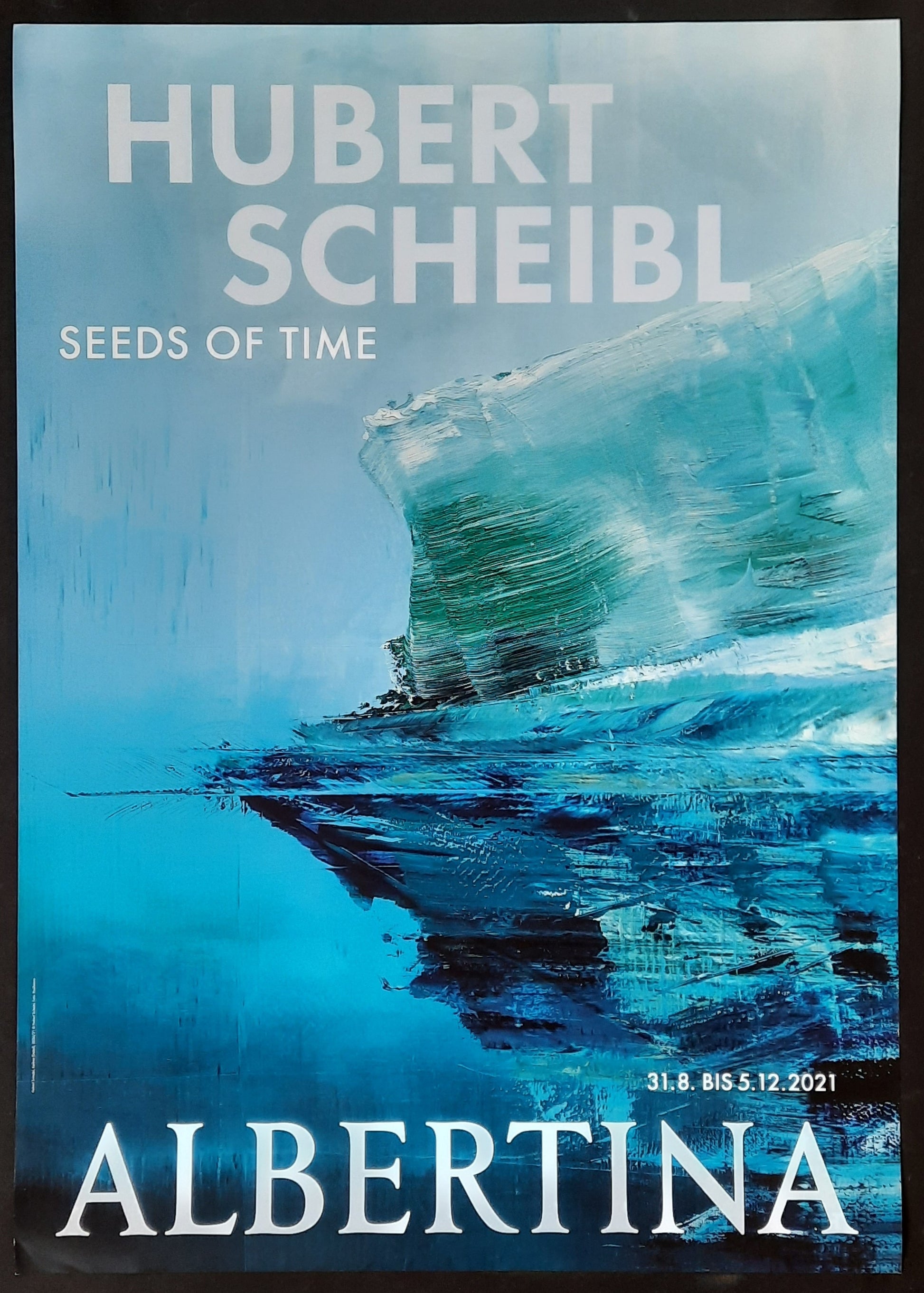 HUBERT SCHEIBL Original Exhibition Poster 2021 Albertina Vienna Austria 1