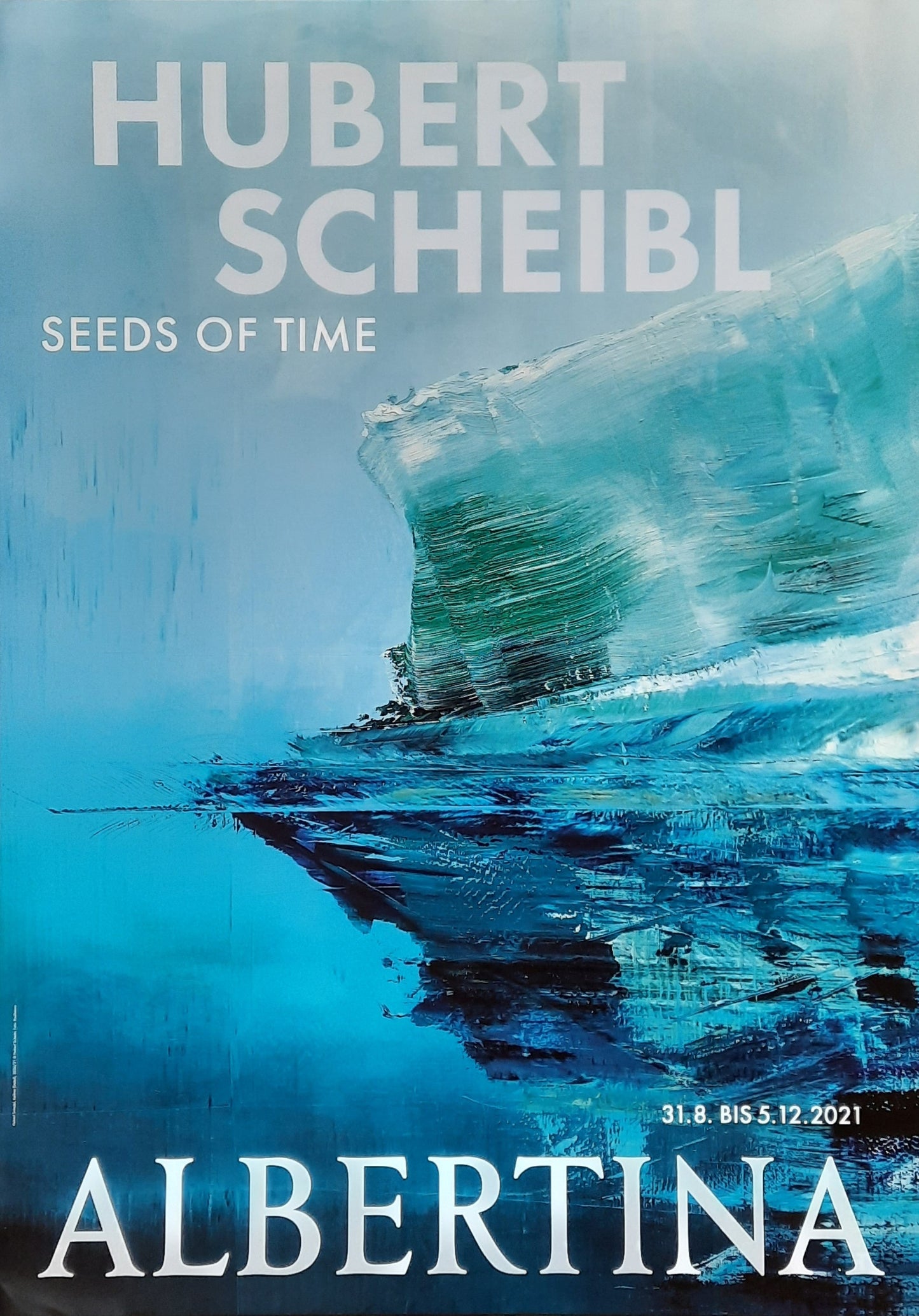 HUBERT SCHEIBL Original Exhibition Poster 2021 Albertina Vienna Austria 1