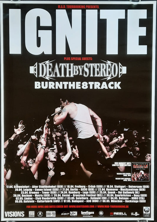 IGNITE - DETAH BY STEREO Original Concert Poster 1