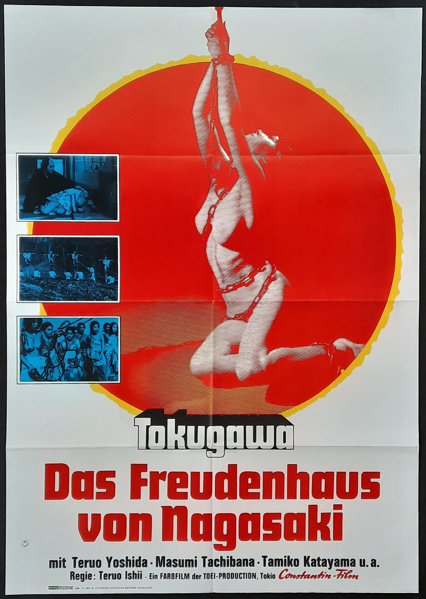 INFERNO OF TORTURE Original Movie Poster 1969 byTeruo Ishii German 1 Sheet Poster