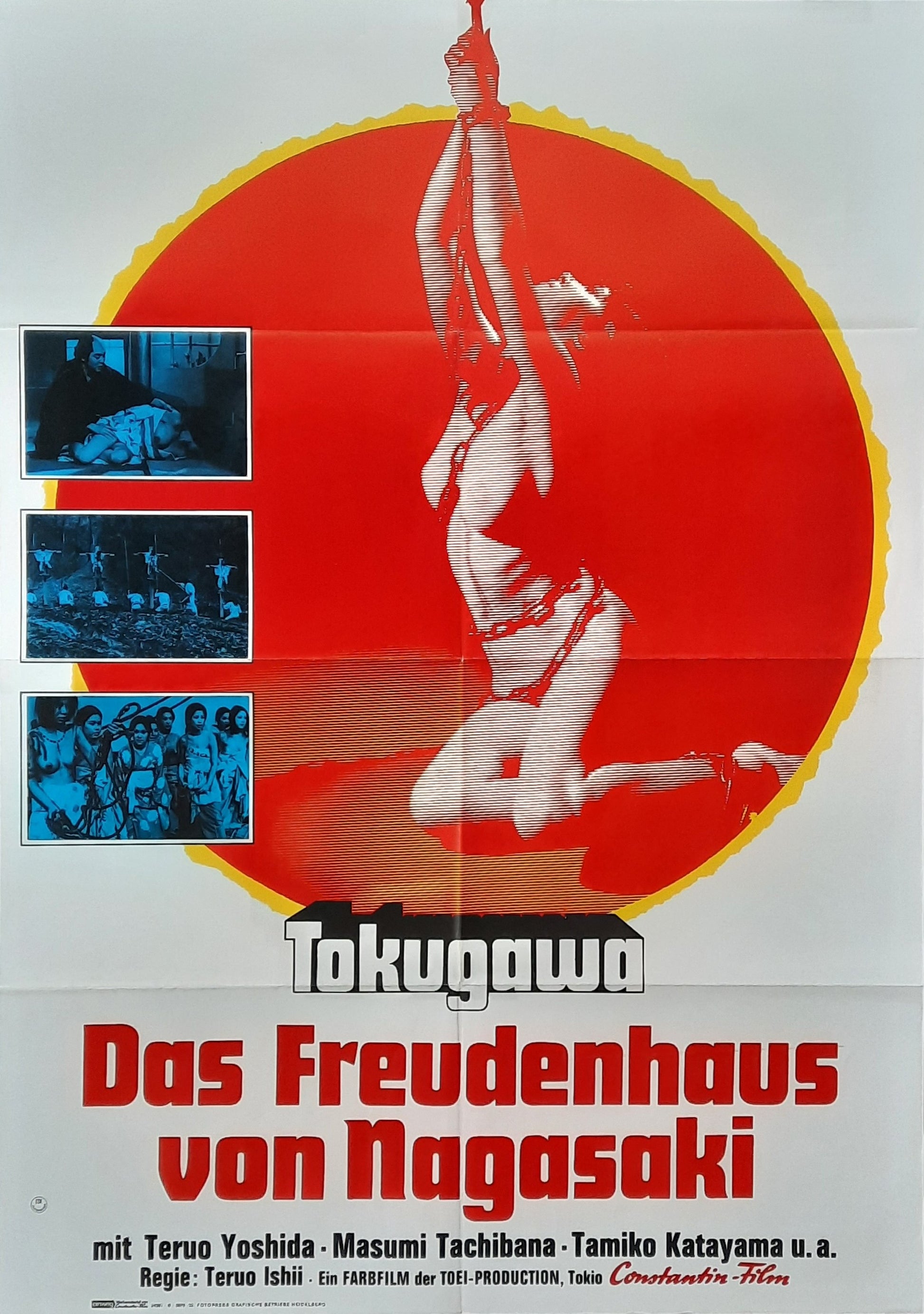 INFERNO OF TORTURE Original Movie Poster 1969 byTeruo Ishii German 1 Sheet Poster