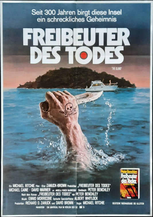 ISLAND Original Movie Poster 1980 Michael Caine German 1-Seet