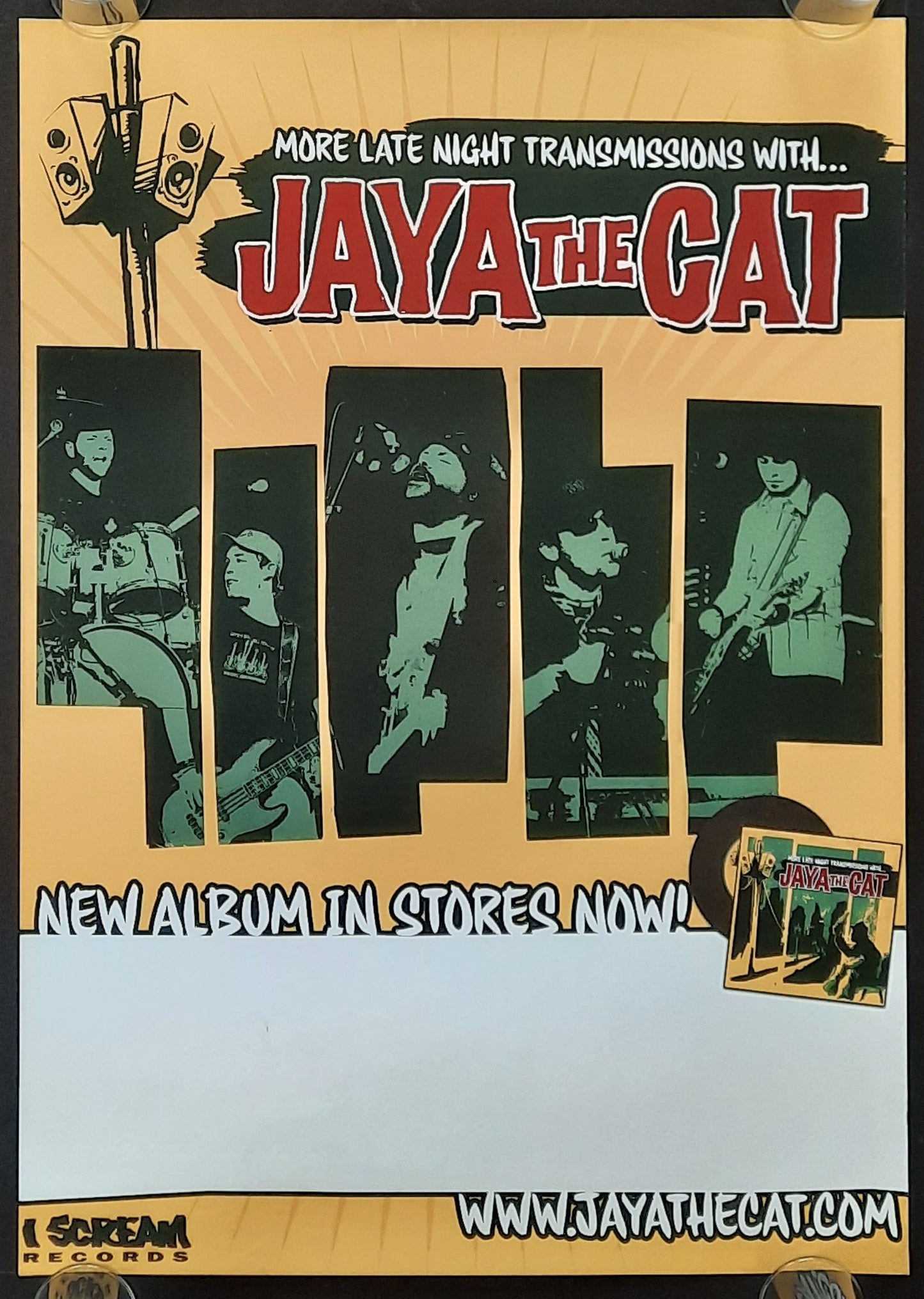 JAYA THE CAT Original Concert Poster 2007 More Late Night...Tour 42x59d (36) 1