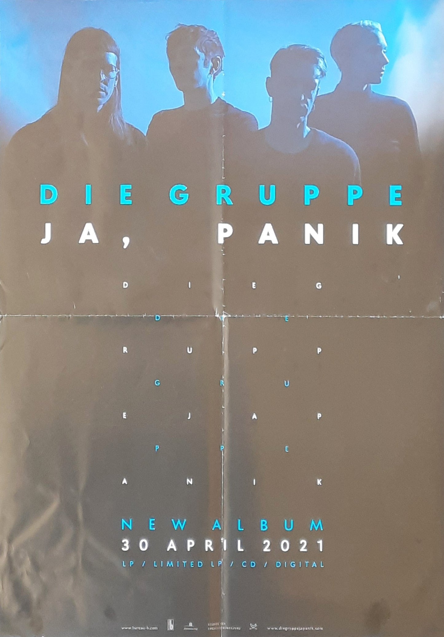 JA, PANIK 2021 Original Promotion Poster - Album DIE GRUPPE 42x59