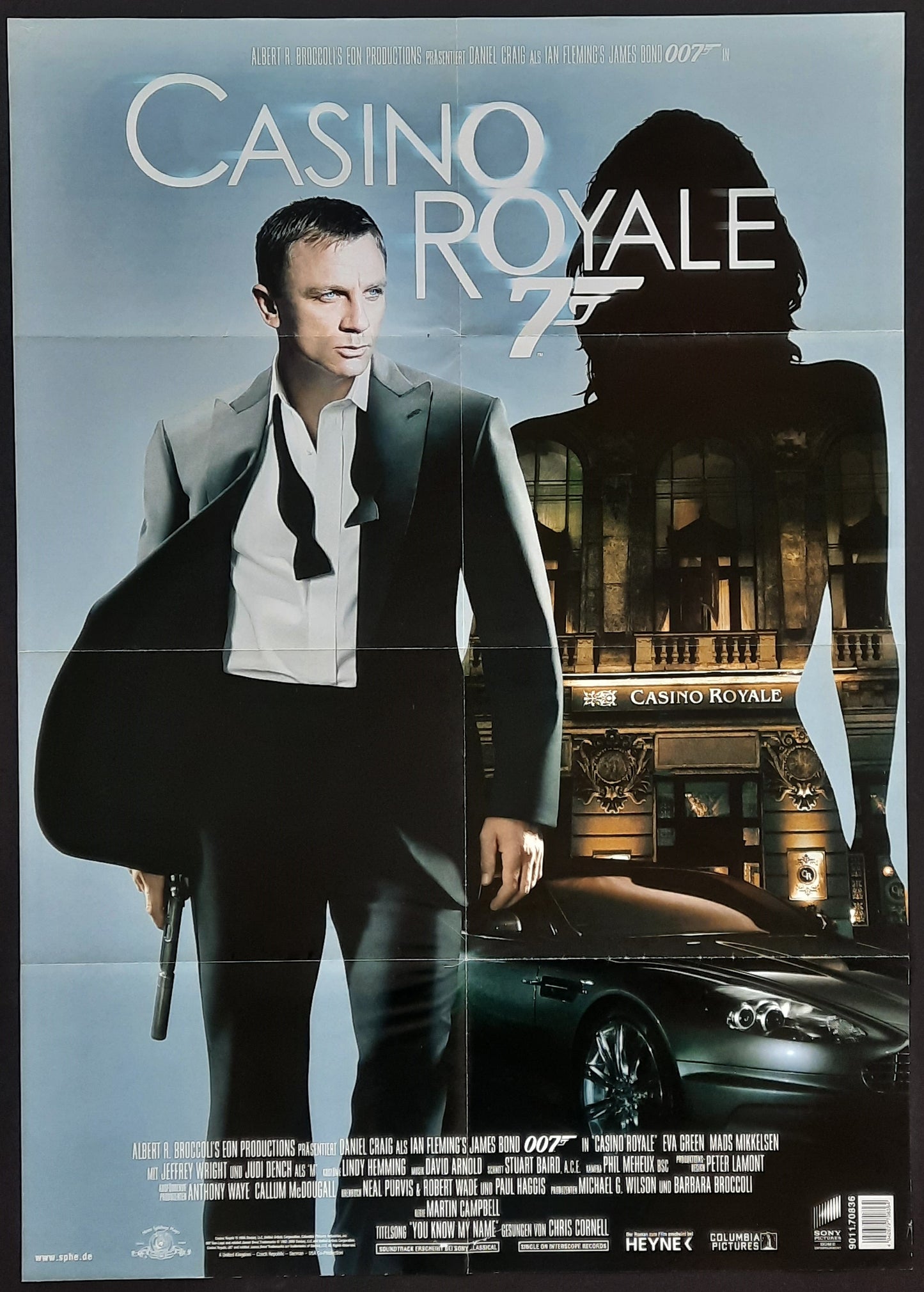 JAMES BOND "Casino Royale" 2006 Poster Daniel Craig German 1-Sheet Movie Poster 23 x 33 first print