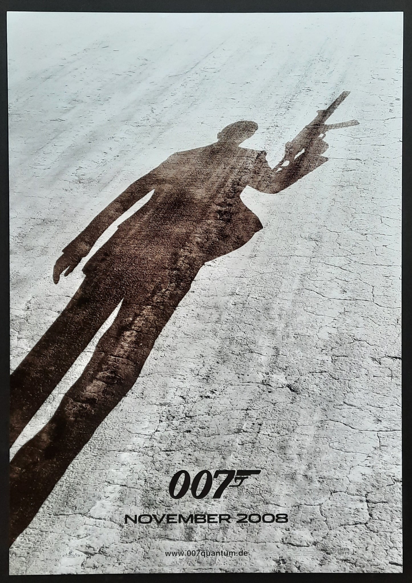 JAMES BOND "Quantum Of Solace" 2008 Teaser-Poster Daniel Craig German 1-Sheet Movie Poster 23 x 33 first print (shadow version) ROLLED