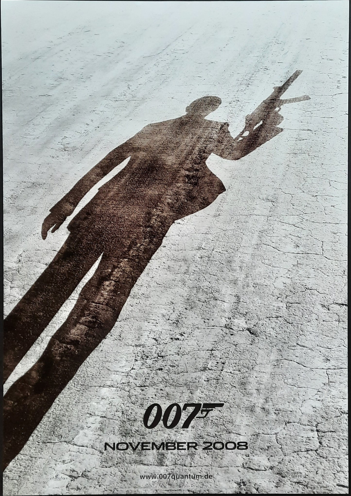 JAMES BOND "Quantum Of Solace" 2008 Teaser-Poster Daniel Craig German 1-Sheet Movie Poster 23 x 33 first print (shadow version) ROLLED