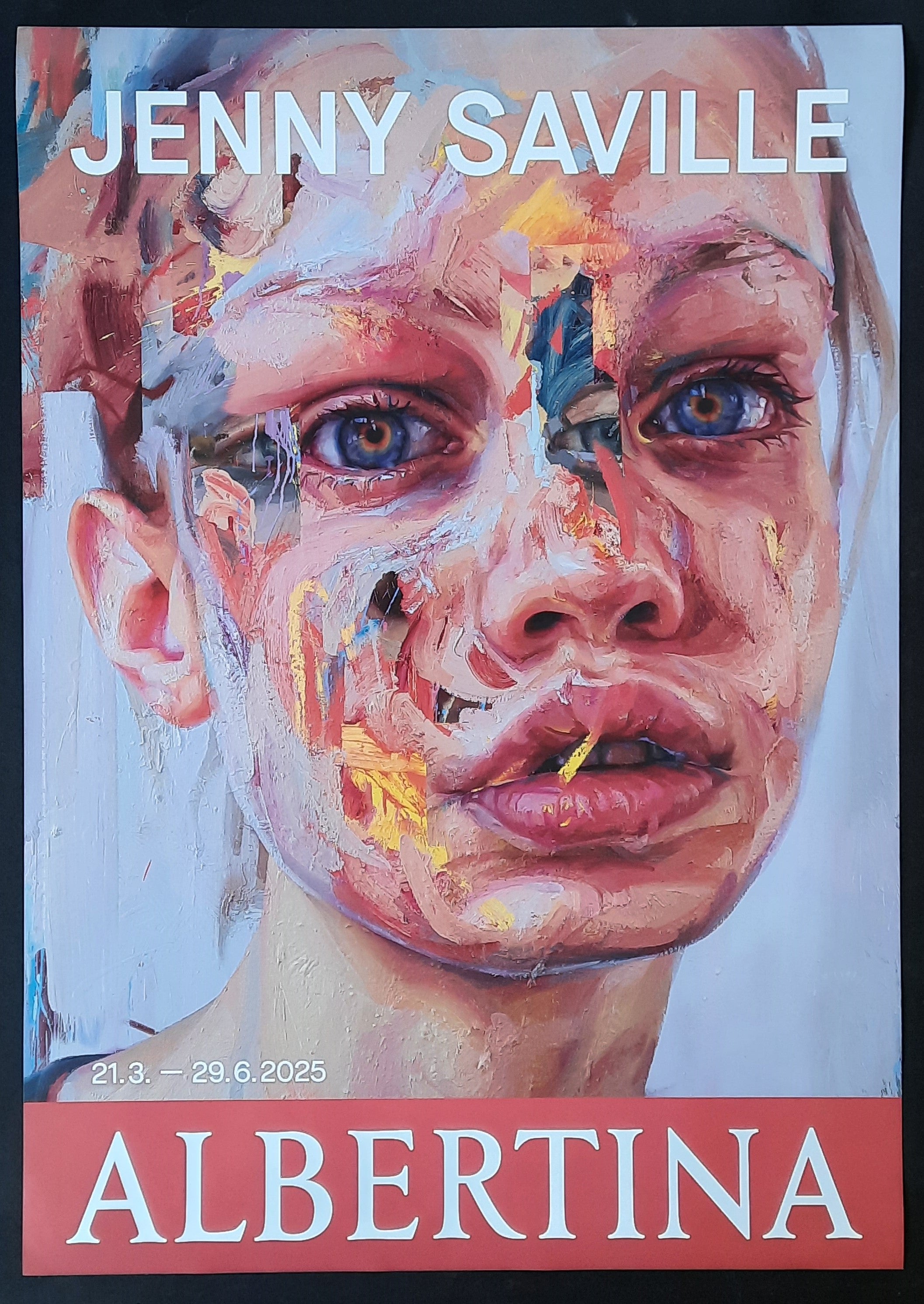 JENNY SAVILLE Original Exhibition Poster 2025 Albertina Vienna