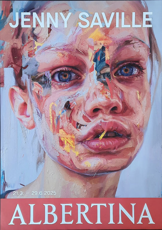 JENNY SAVILLE Original Exhibition Poster 2025 Albertina Vienna Austria I