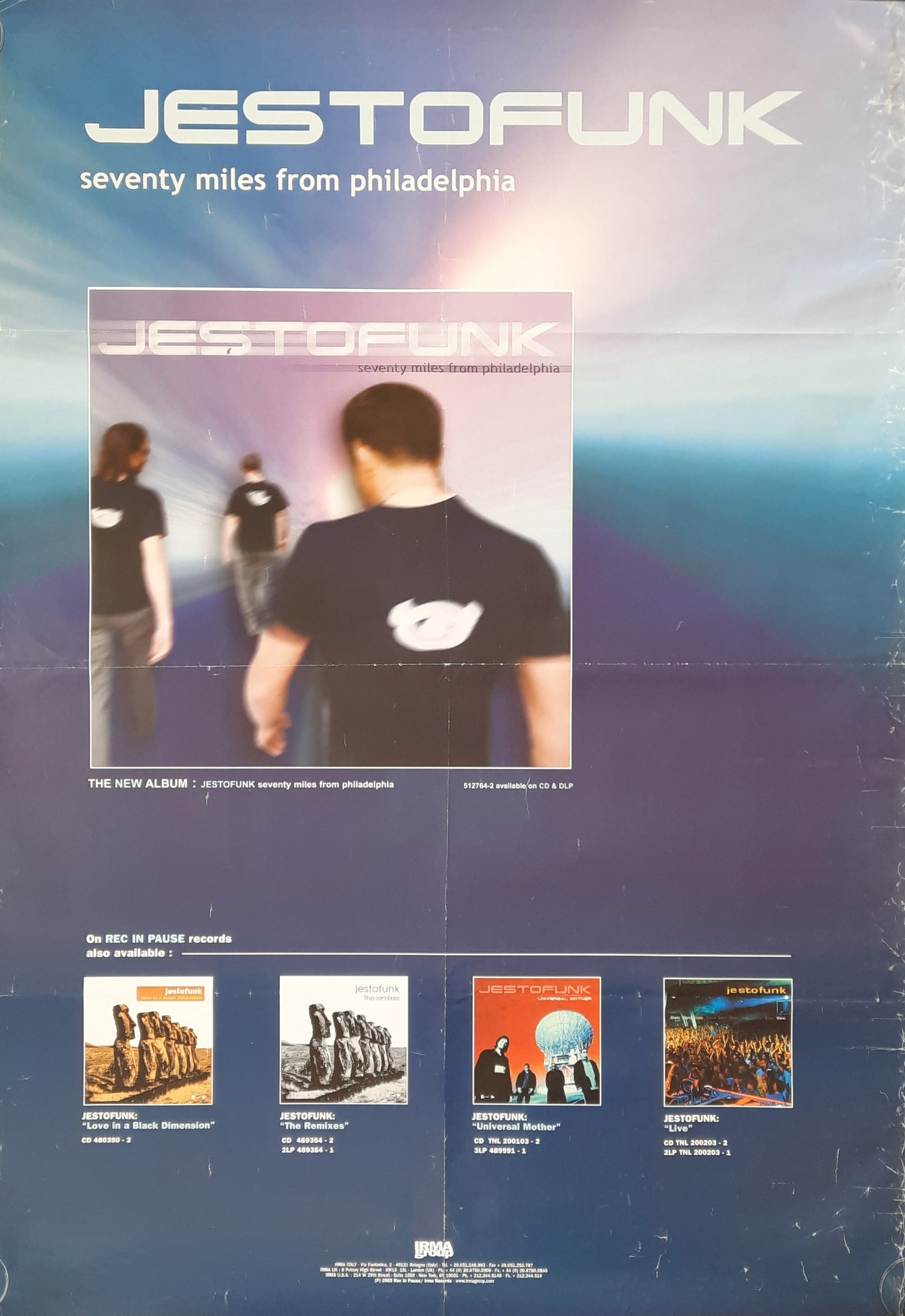 JESTOFUNK 2003 Promotion Poster Album "Seventy Miles..." 1st print