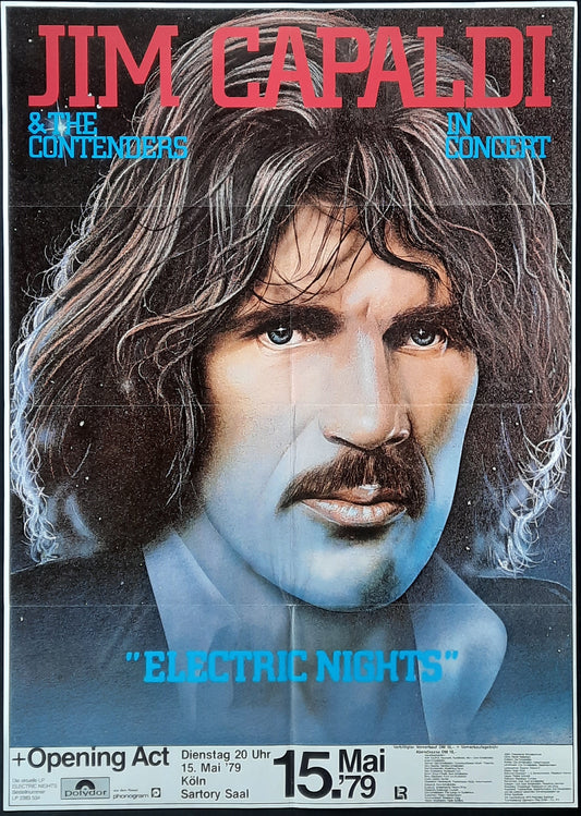 JIM CAPALDI Original Concert Poster May 15, 1979 Cologne Germany