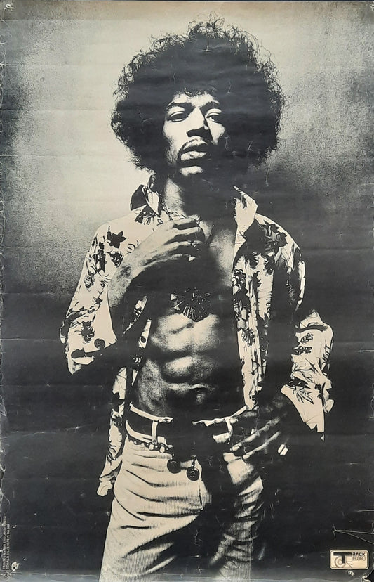 JIMI HENDRIX Original Promotion Poster TRACK RECORDS OA502 48x74 cut