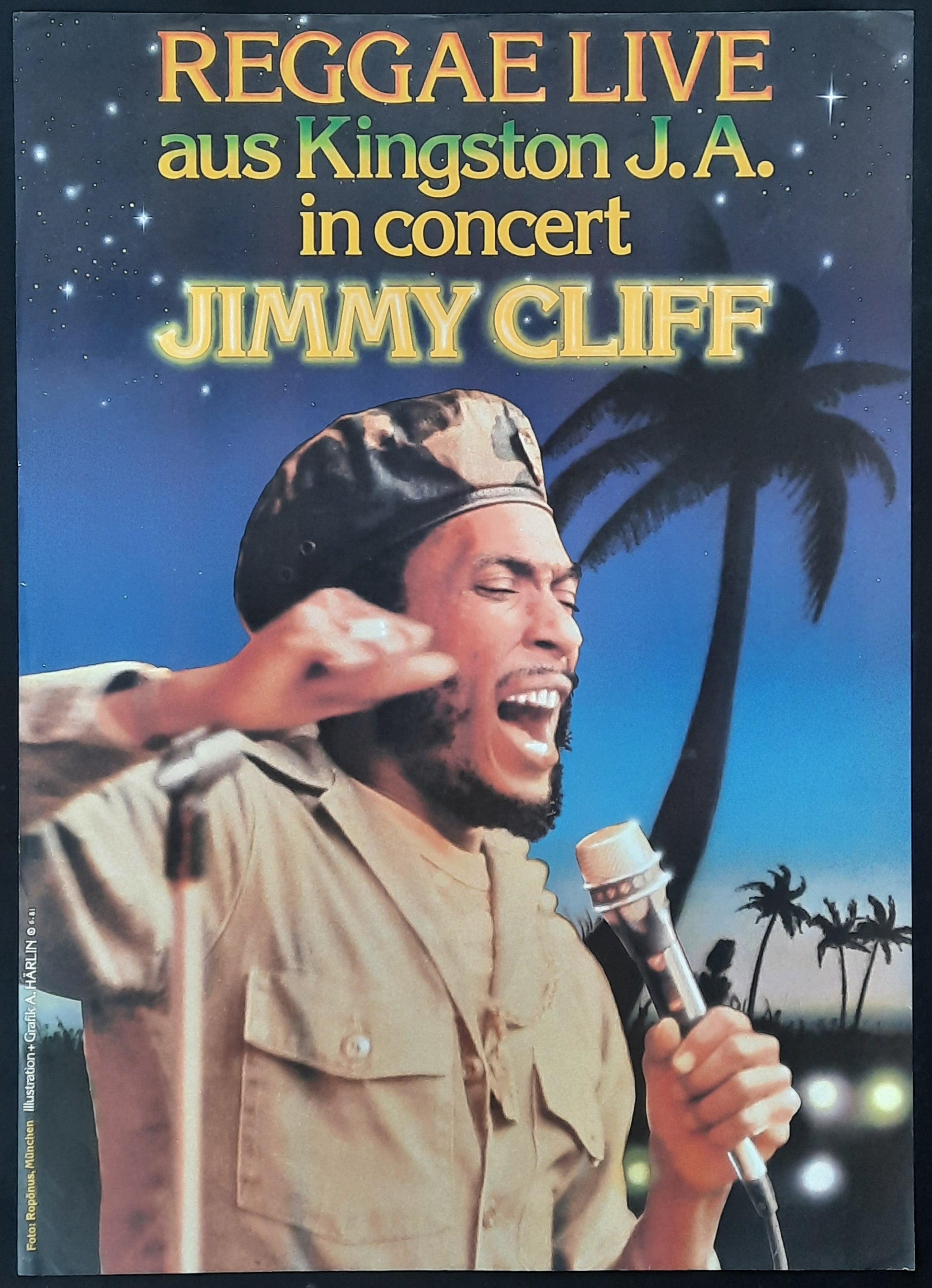 JIMMY CLIFF Original Concert Poster 1981 Germany 1