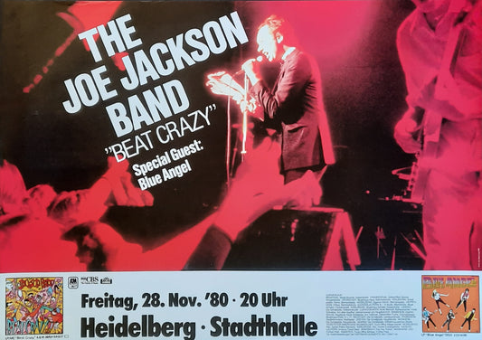JOE JACKSON BAND Original Concert Poster November 28, 1980 Heidelberg