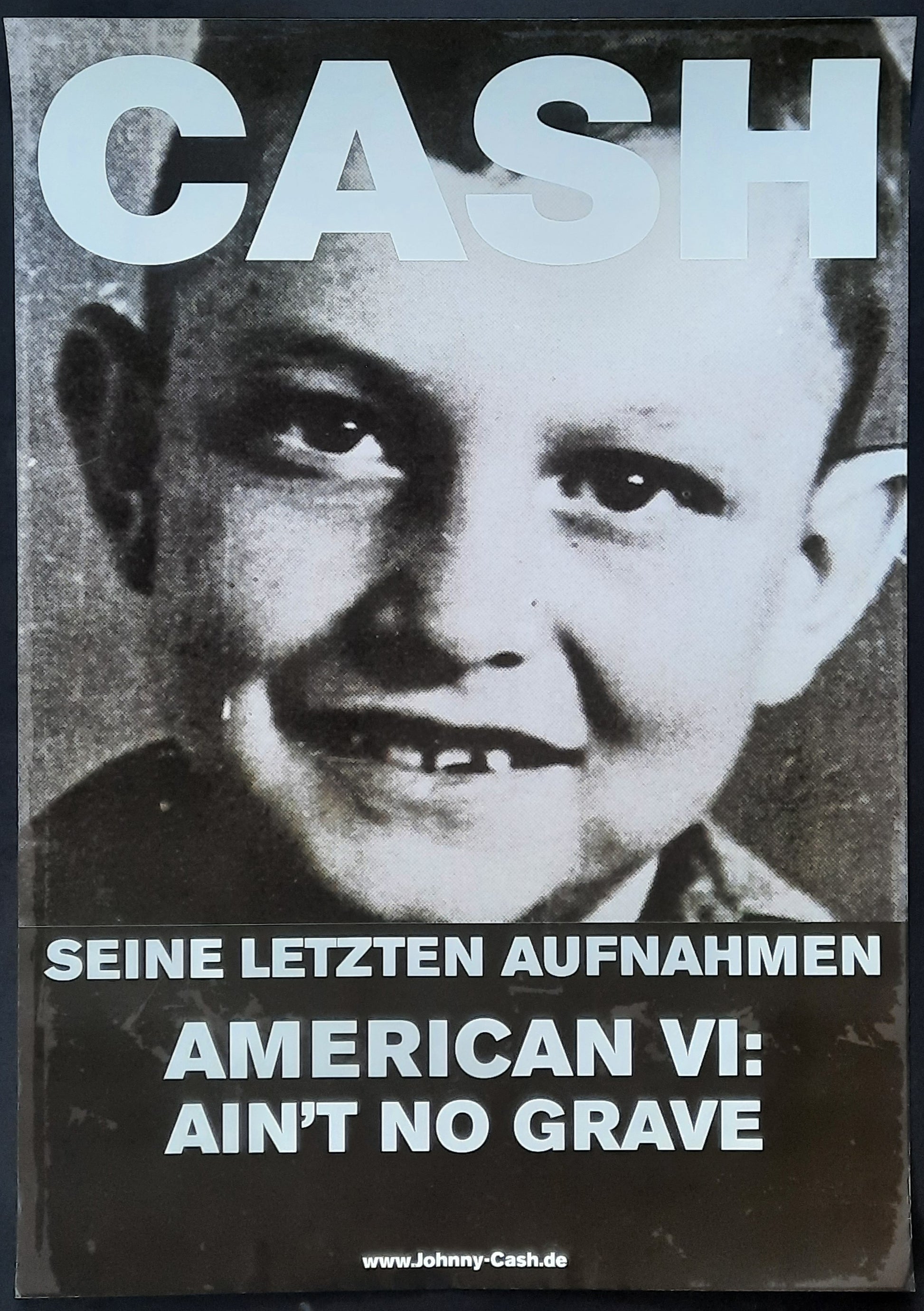 JOHNNY CASH Original Promotion Poster - 2010 Album AMERICAN VI 1