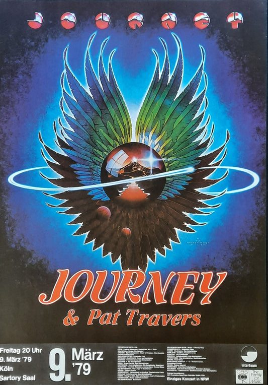 JOURNEY Original Concert Poster March 9, 1979 Cologne Germany 1