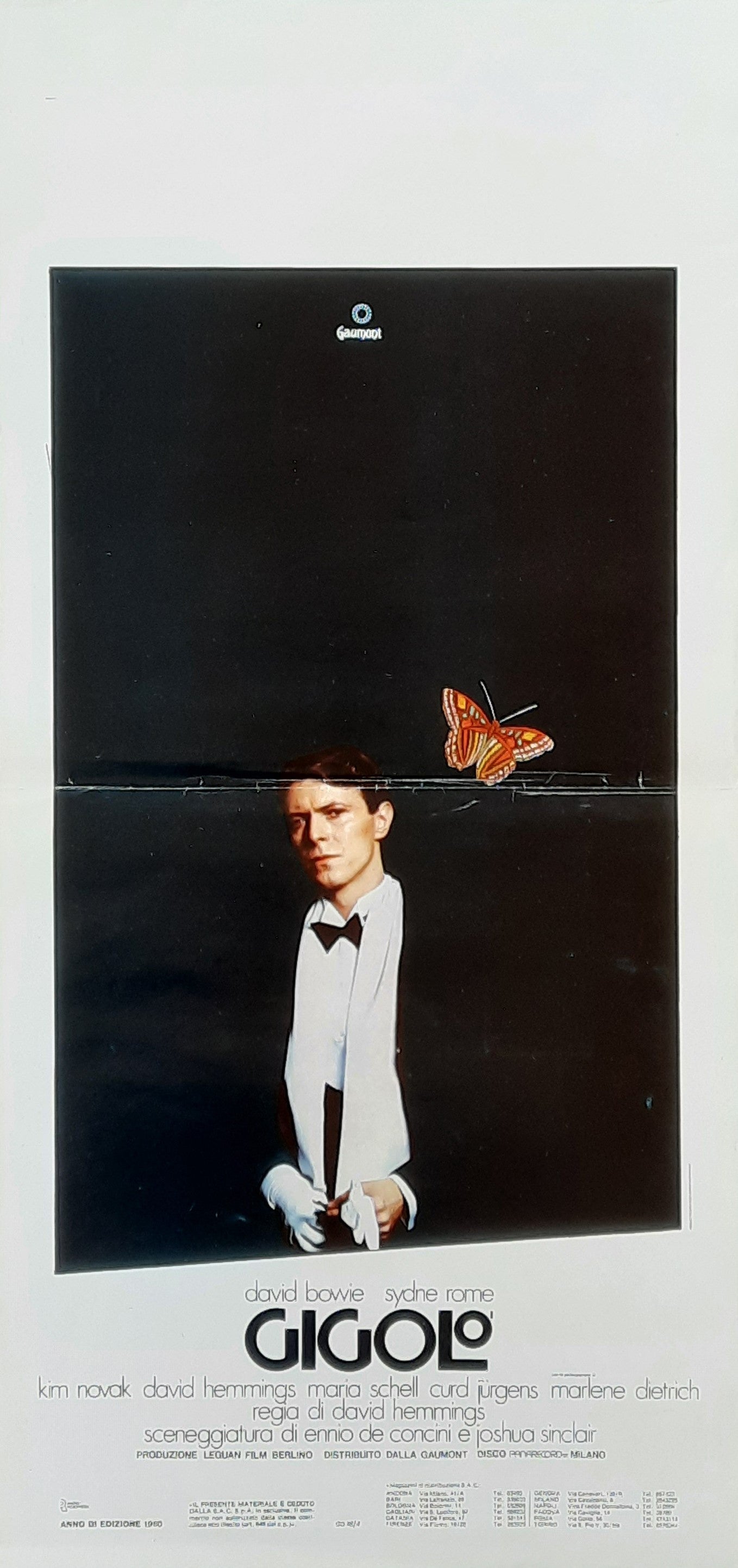 JUST A GIGOLO 1980 David Bowie Italian Movie Poster