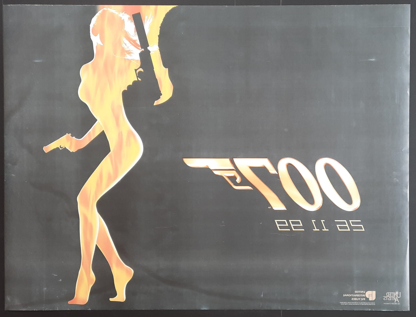 JAMES BOND "The World Is Not Enough" 1999 Teaser-Poster Pierce Brosnan UK Quad Movie Poster 30 x 40 first print ROLLED