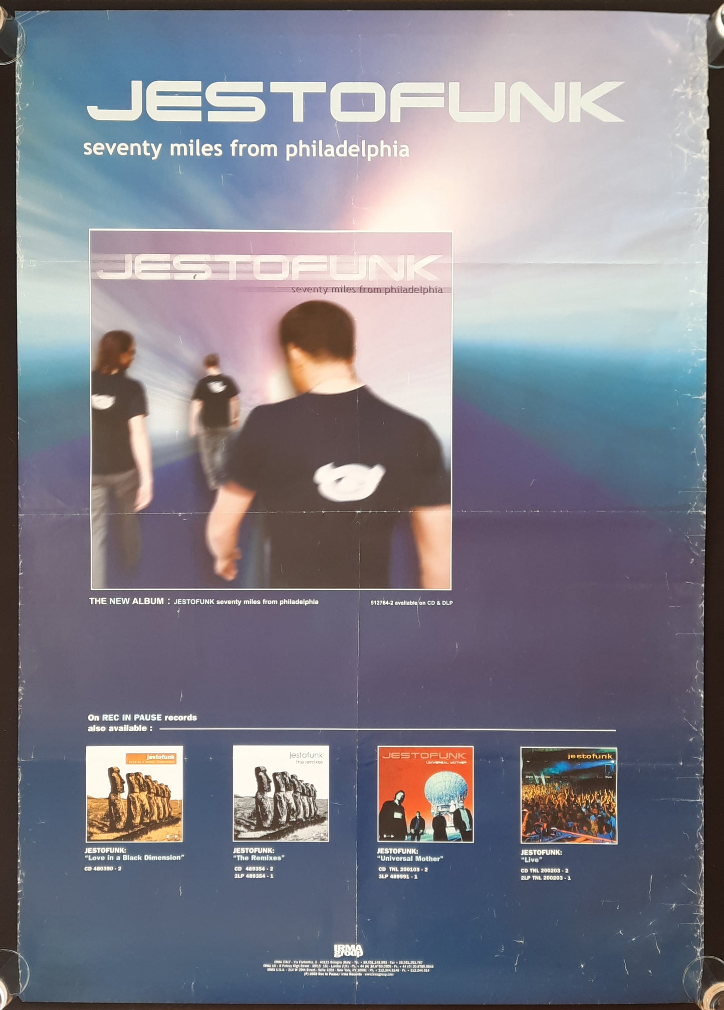JESTOFUNK 2003 Promotion Poster Album "Seventy Miles..." 1st print