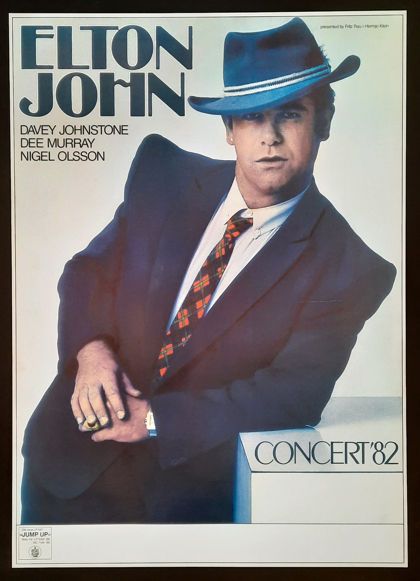 ELTON JOHN 1982 Concert Poster Germany